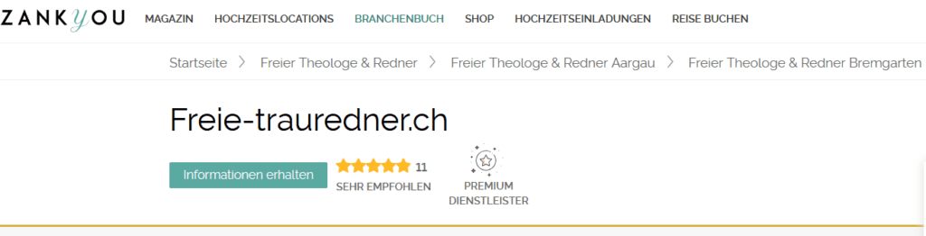 zankyou freie traurednerin