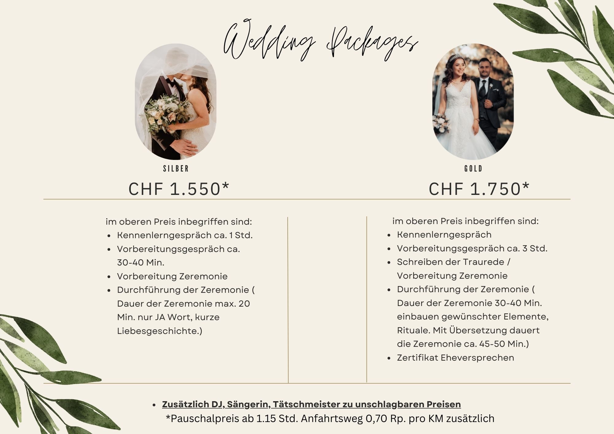 Preise freie-trauredner.ch