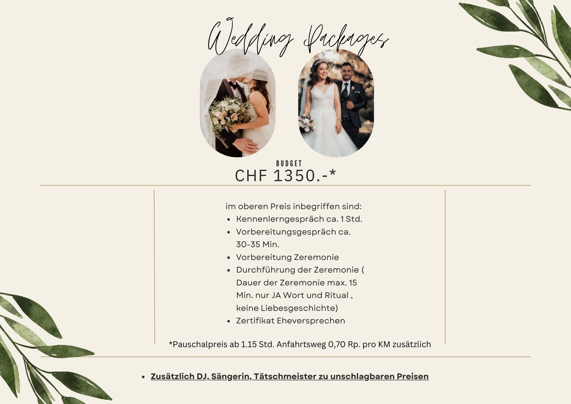 Preise freie-trauredner.ch