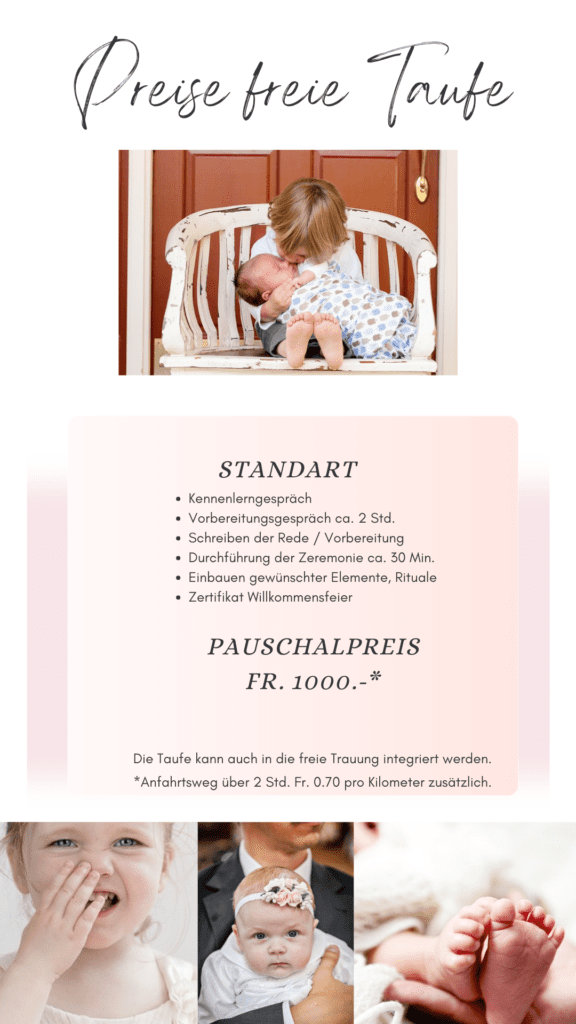 freie Taufe_freie Trauredner.ch Preise freie Taufe_Willkommenszeremonie